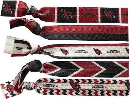 Amazon Com Littlearth Women S Nfl Knotted Hair Tie Dark Red