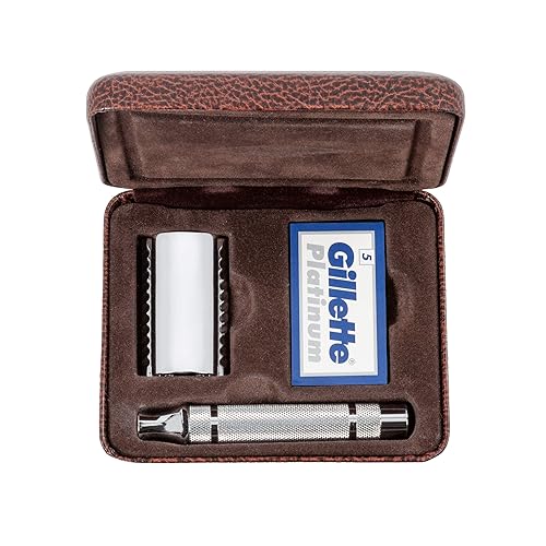 Gillette Heritage Safety Razor Kit includes Double Edge Safety