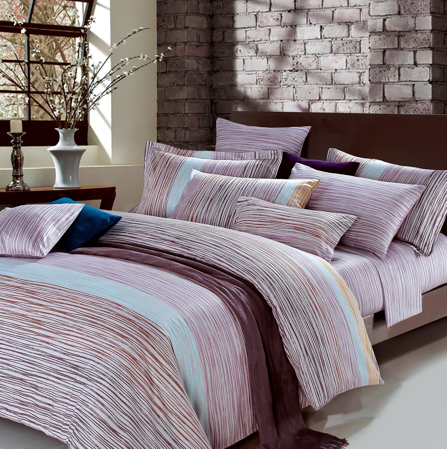 Eikei Geometric Line Design Duvet Quilt Cover Cool Modern