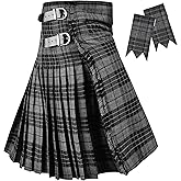 Kilt for Men - Traditional Scottish Tartan, 5 Yards, 16oz Premium Acrylic Wool Kilts
