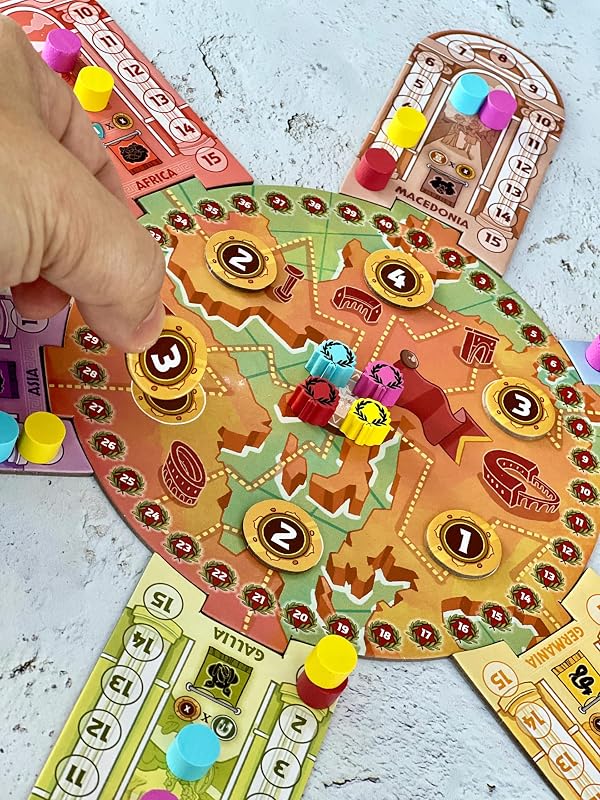 - Quorum – Juego de Mesa de Estrategia del Imperio Romano | Senadores, Provincias y Política | 2-4 Jugadores | +14 Años | 45 Min (BGQUML)