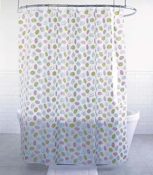 Amazon Com Splash Home Peva 5g Delights Donuts Curtain Liner