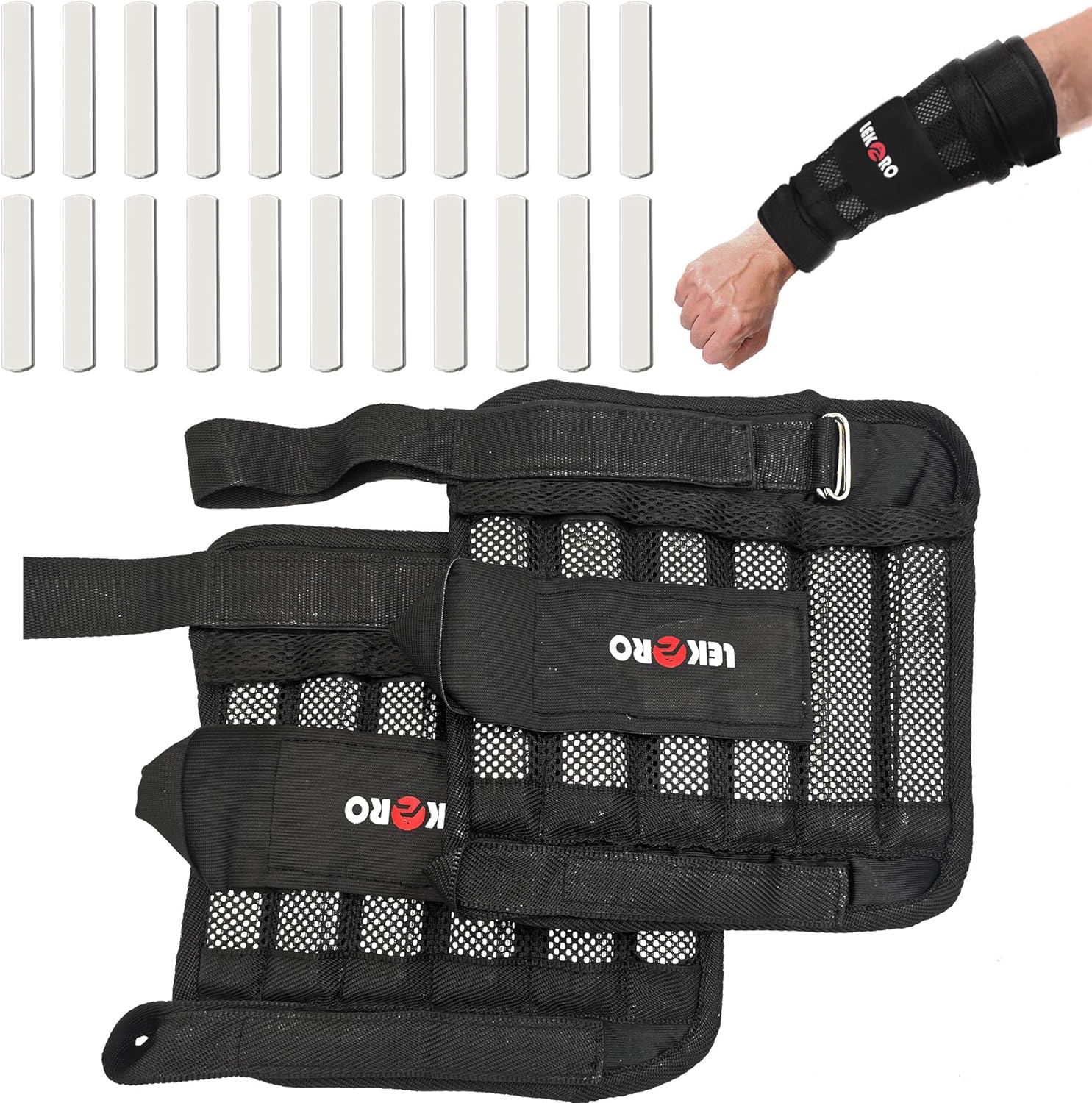 Wrist Arm Weights, Removable Wrist Ankle Weights, 11LB, Adjustable Ankle Weights, Weight Straps for Fitness, for Men Women, for Walking, Jogging, Gymnastics, Aerobics, 1Pair 2 Pack : Sports & Outdoors