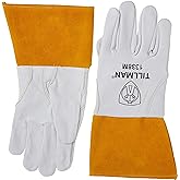 1338M Goatskin Tig Glove4 Cuff-Cd Medium by Tillman (1338 - MEDIUM), White