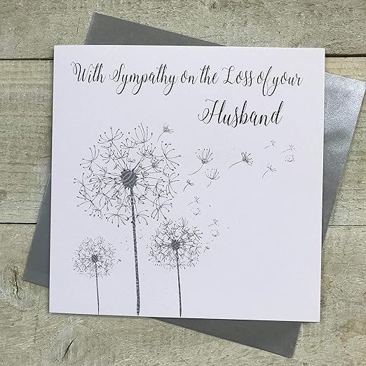 Sympathy Handmade Card Loss of Husband by WHITE COTTON CARDS DT174