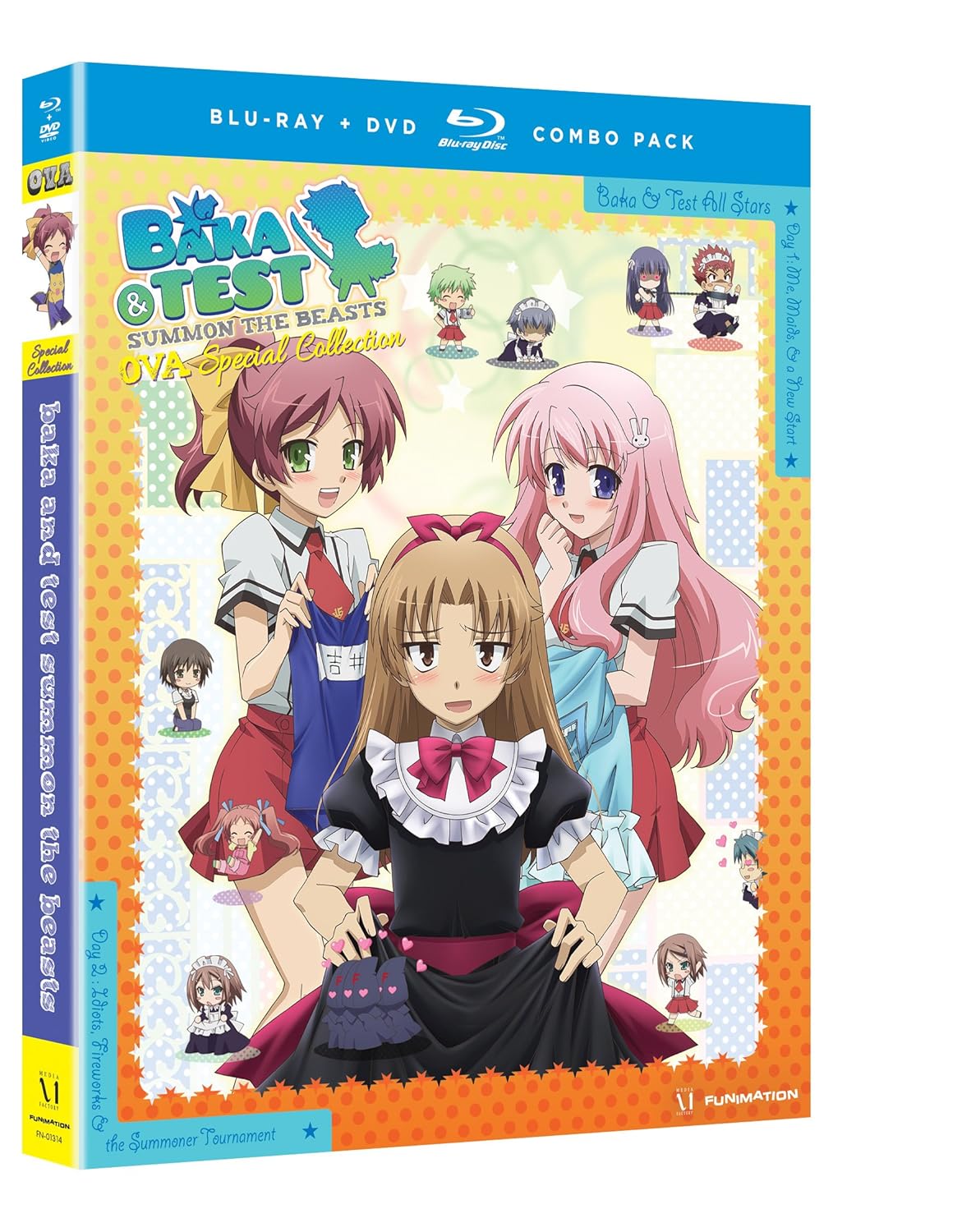 Amazon Com Baka Test Summon The Beasts Ova Special Collection Blu Ray Dvd Combo Josh Grelle Scott Freeman Leah Clark Jamie Marchi Joel Mcdonald Movies Tv