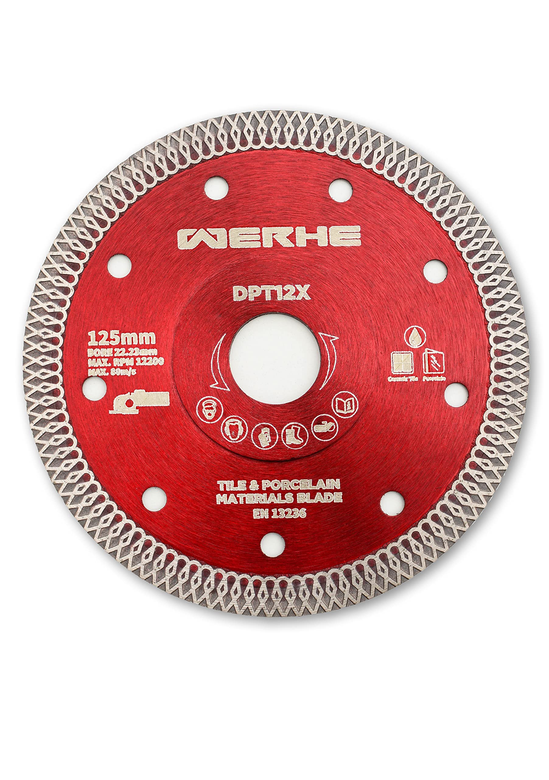 WERHE ® Professional 125 mm Diamond Disc Ceramic Tile Granite Diamond Cutting Disc 1.2 mm
