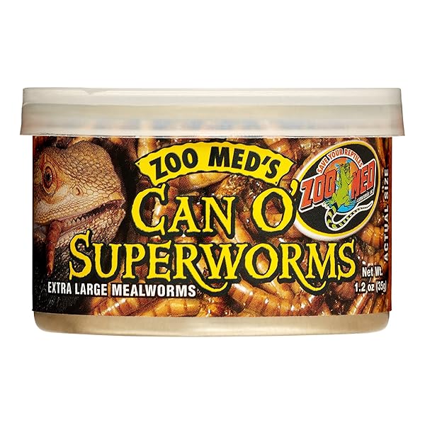 ZOO MED CAN O’ SUPERWORMS, 1.2 OZ