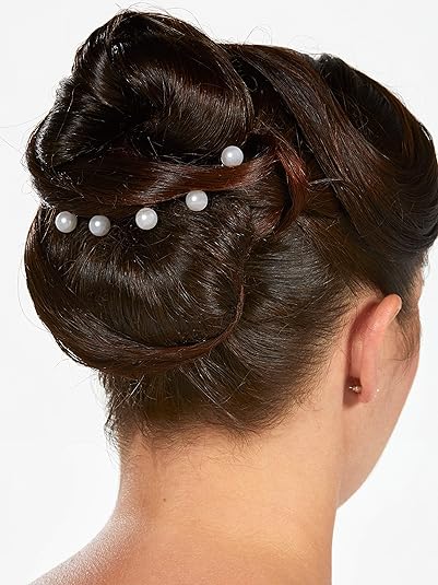 Prero Silver Metal Women S Beautiful Pearl Bridal Hair Juda Pins