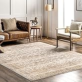 nuLOOM 5' x 8' Machine Washable Stain-Resistant Area Rug with Non Slip Backing, Low Profile for Living Room, Bedroom, and Din