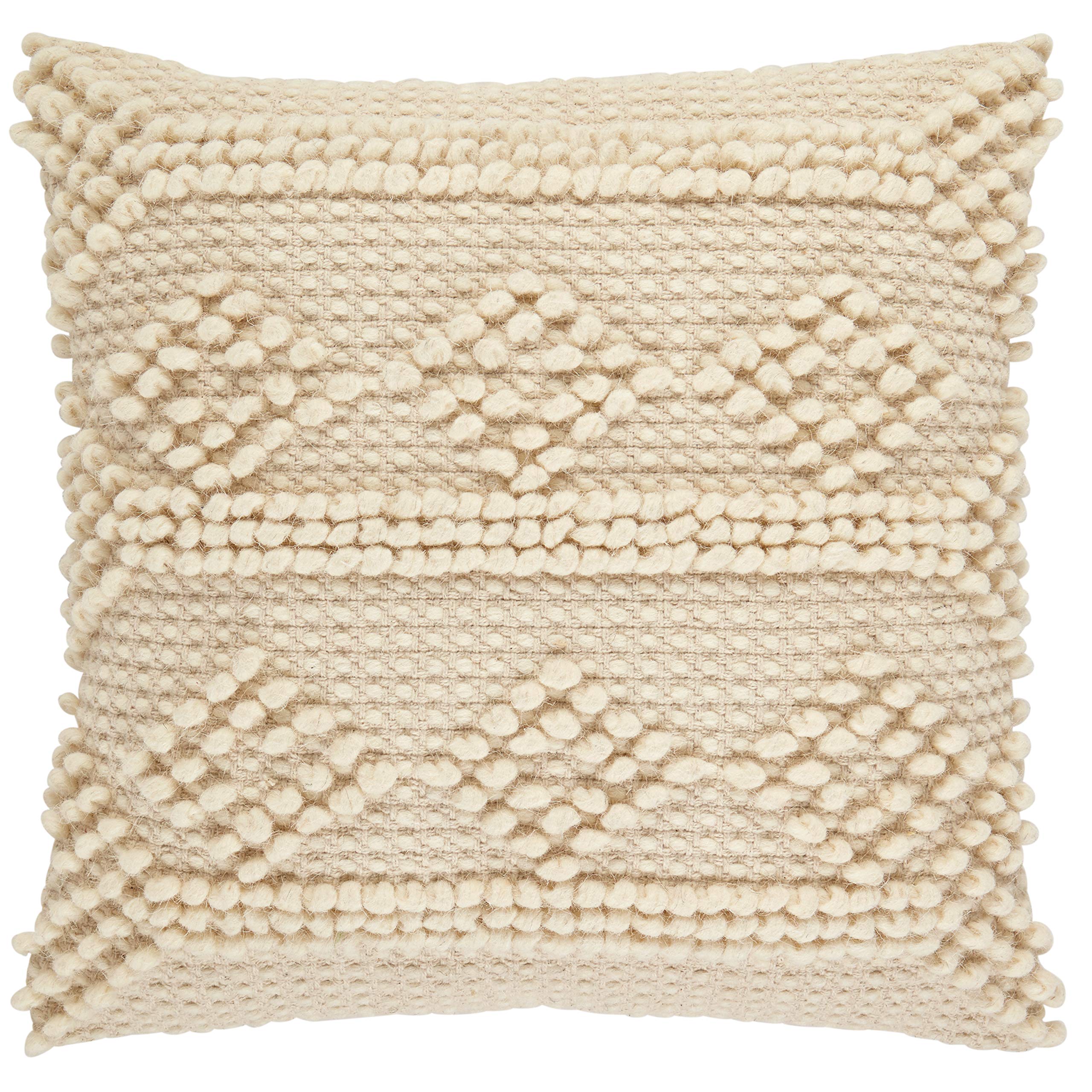 textured ivory throw pillows