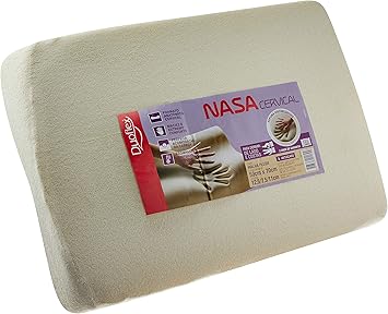 Travesseiro Nasa Cervical, Duoflex, Bege, para Fronha 50 x 70 cm, Espuma 100% Poliuretano 