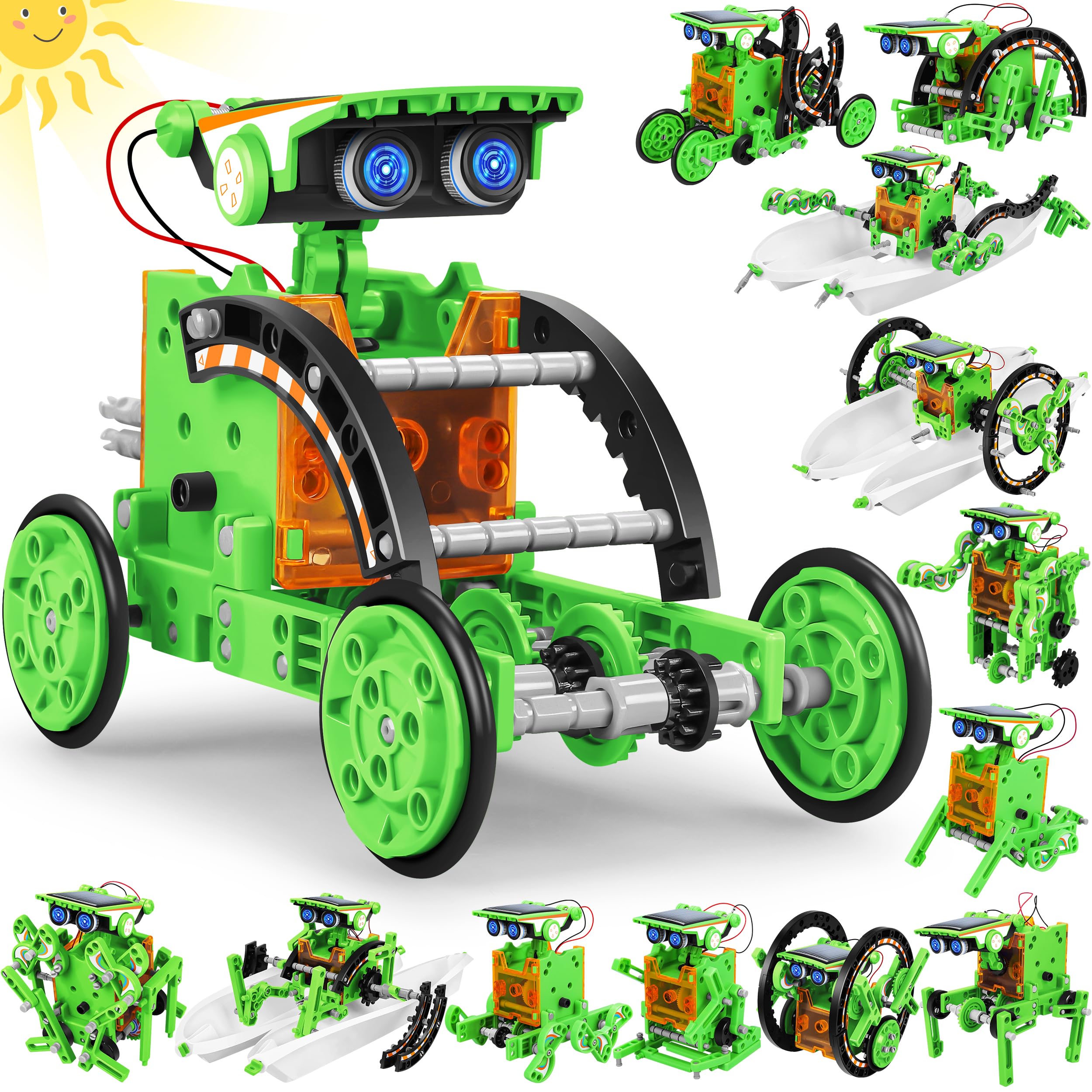 Photo 1 of ***MISSING PARTS***
STEM 13-in-1 Education Solar Power Robots Toys for Boys Age 8-12, Educational Toy Science Kits for Kids Experiment Robotics Set Birthday Gifts for 8 9 10 11 12 Years Old