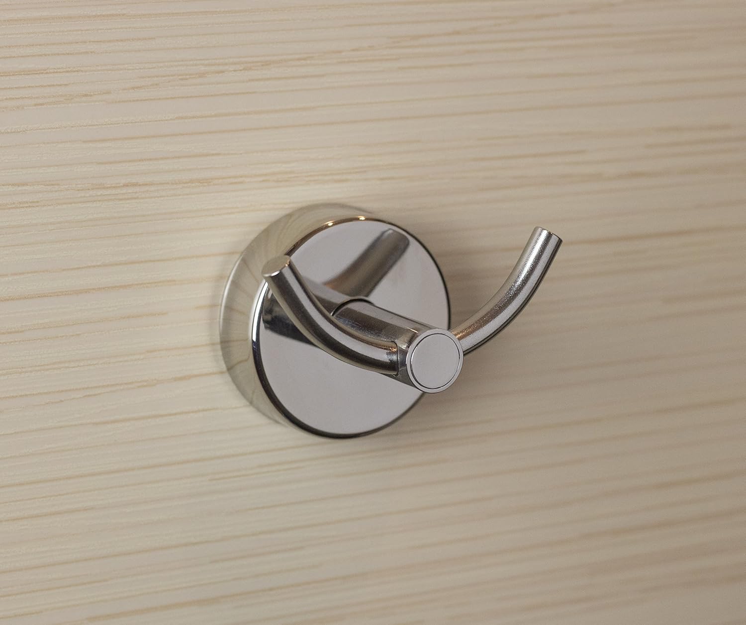 Kapitan Bathroom Double Towel Hook, Self Adhesive or Screws Wall Mounted, Stainless Steel Towel Holder, Polished Finish - Image 3