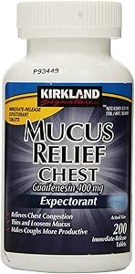 Kirkland Signature Mucus Relief Chest Guaifenesin 400 mg Expectorant