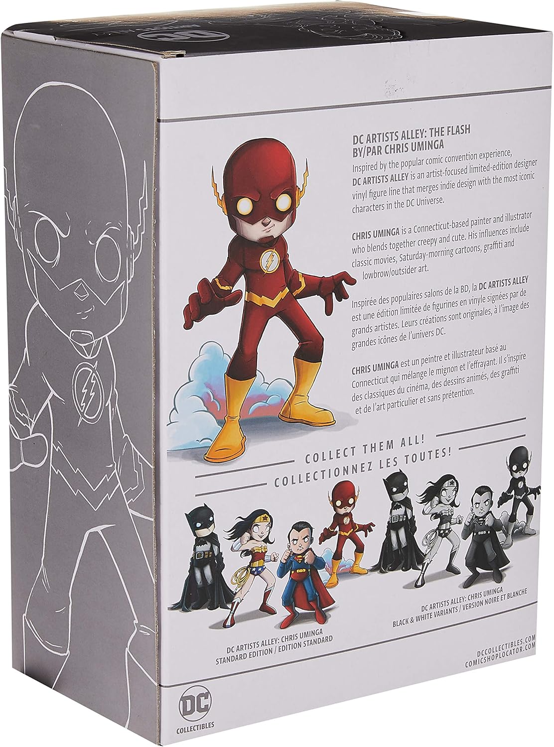 Amazon Com Dc Collectibles Dc Artists Alley The Flash By Chris Uminga Designer Vinyl Figure Toys Games