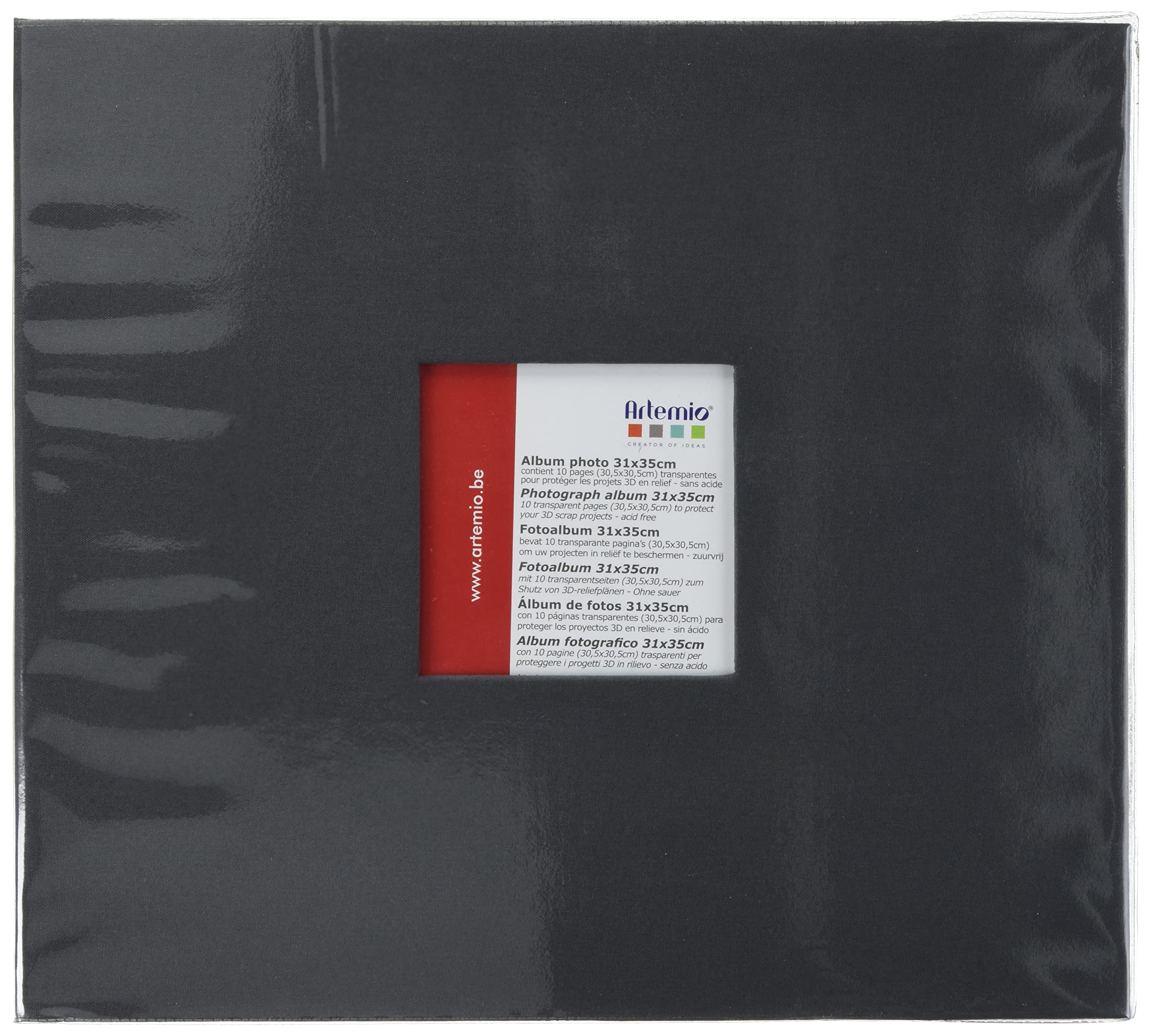 Artemio 30.5 x 30.5 cm ScrapBooking Album, Anthracite