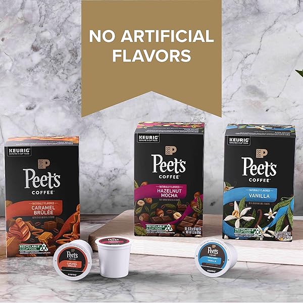 PEET’S COFFEE, FLAVORED LIGHT ROAST KEURIG K-CUP PODS – PUMPKIN SPICE 22 COUNT (1 BOX OF 22 K-CUP PODS)