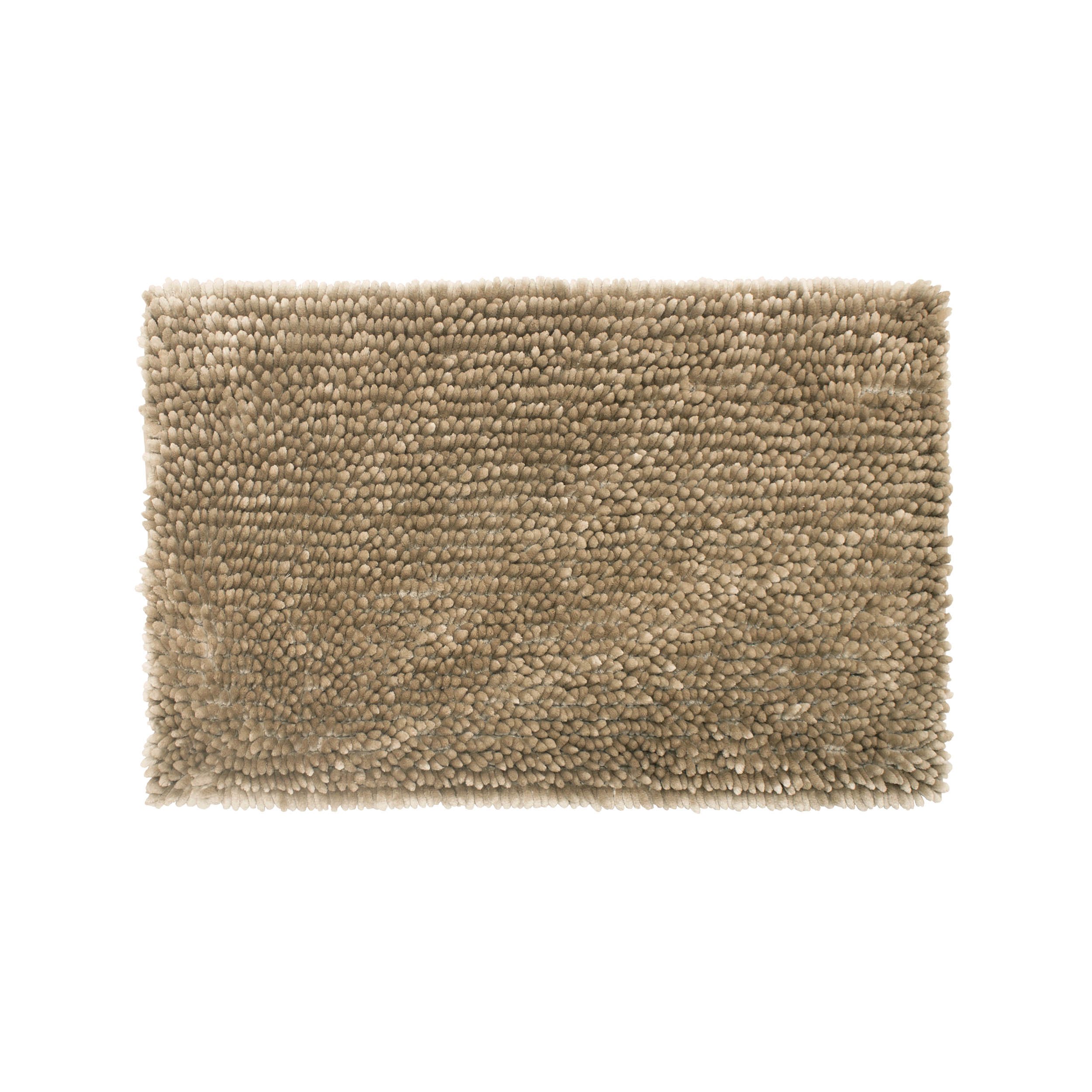 Jean Pierre Bath Rug, Linen, 17x24 Inch