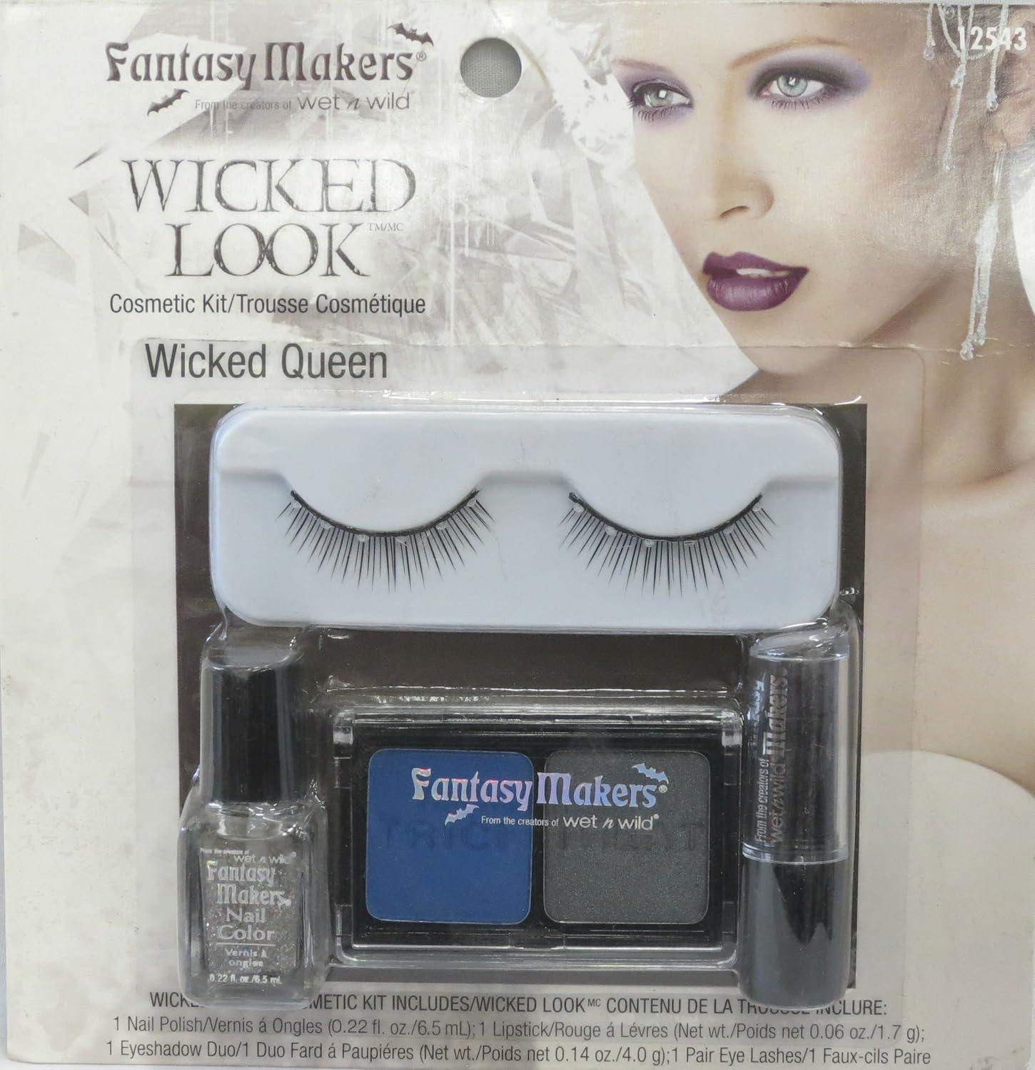 Wet N Wild Wicked Queen Makeup Kit Femme Fatale Wicked Look Halloween Eyelash Makeup Set Kits Best Back to School College Supplies