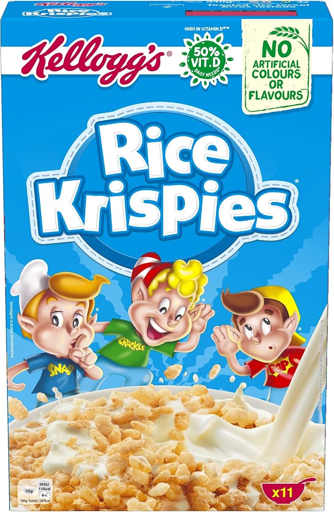 Kellogg's Cereales Rice Krispies 2 Paquetes de 340 gr Total 680 gr