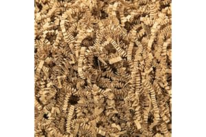 Mefleet 2 LB Crinkle Cut Paper Shred Filler Brown Crinkle Shredded Paper for Gift Box - Gift Basket Bag Filler - Kraft Grass Cushion Stuffing for Christmas Holiday Packaging Wrapping