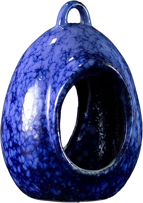 Amazon Com Egg Fly Through Bird Feeder Stoneware Glossy Finish