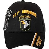 Officially Licensed US Army 101st Airborne Division Screaming Eagles Embroidered Black Adjustable Baseball Cap