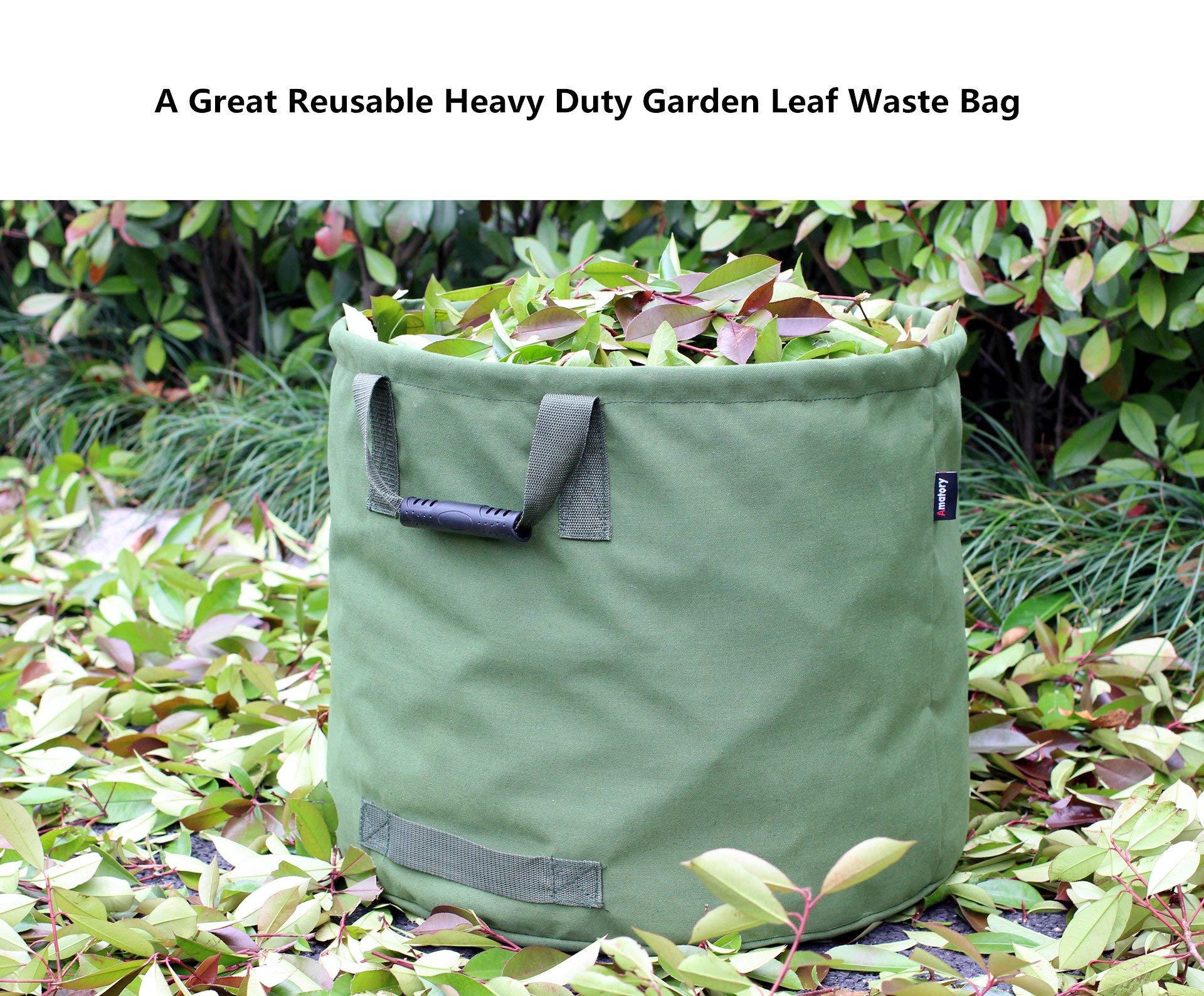 Lawn Pool Garden Leaf Waste Bag Reuseable Heavy Duty Gardening Bags 3 Pack 30 Gallons Garden Bag