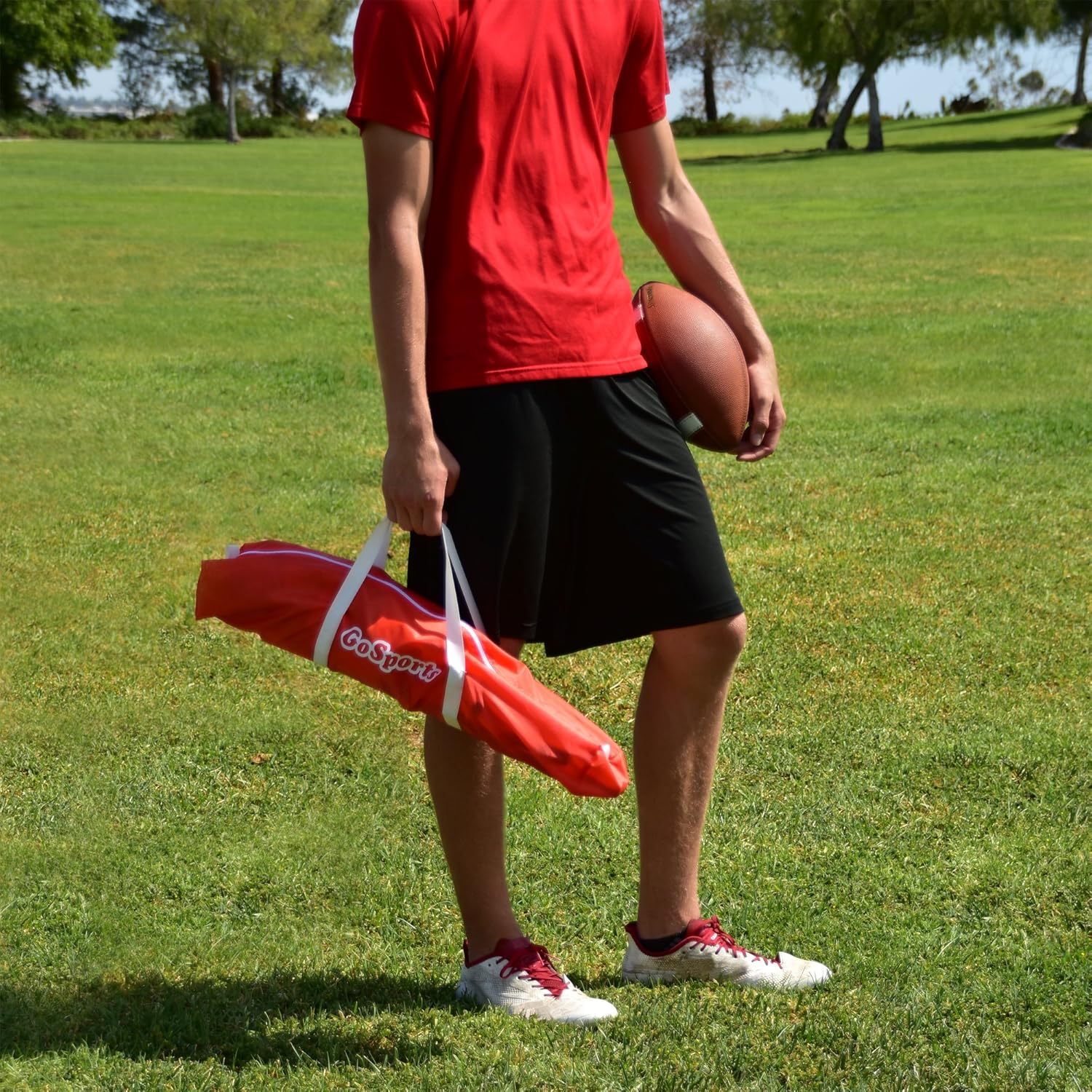 GoSports Football Xtraman Dummy Defender Quarterback Training Mannequin - QB Receiver for Passing Accuracy, Footwork Drills and Practice Clearing Linemen : Sports & Outdoors