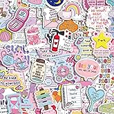 100 Pcs Holographic Positive Affirmation Stickers for Adult Women Teens, Waterproof Vinyl Motivational Inspirational Quote Stickers for Water Bottle Journal Vision Board Computer Laptop Phone