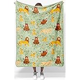 Disney Lion King Plush Throw Blanket - Measures 40 x 50 Inches - Super Soft Lightweight Fleece Safari Animals Bedding with Simba