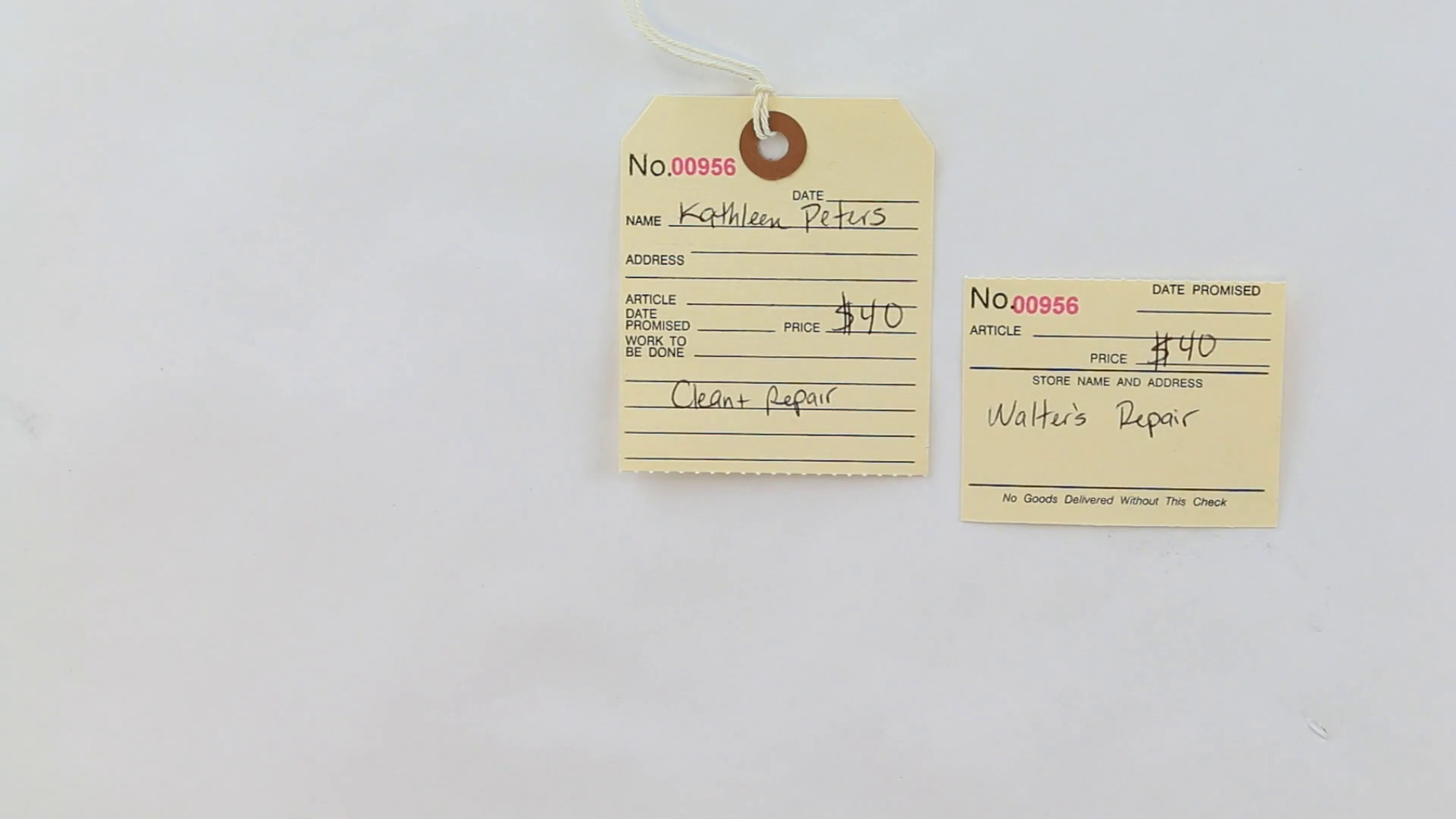 SmartSign "Repair Required" Pack Of 100 Tags | 3" X 5.75" Manila 10pt Cardstock - View #4