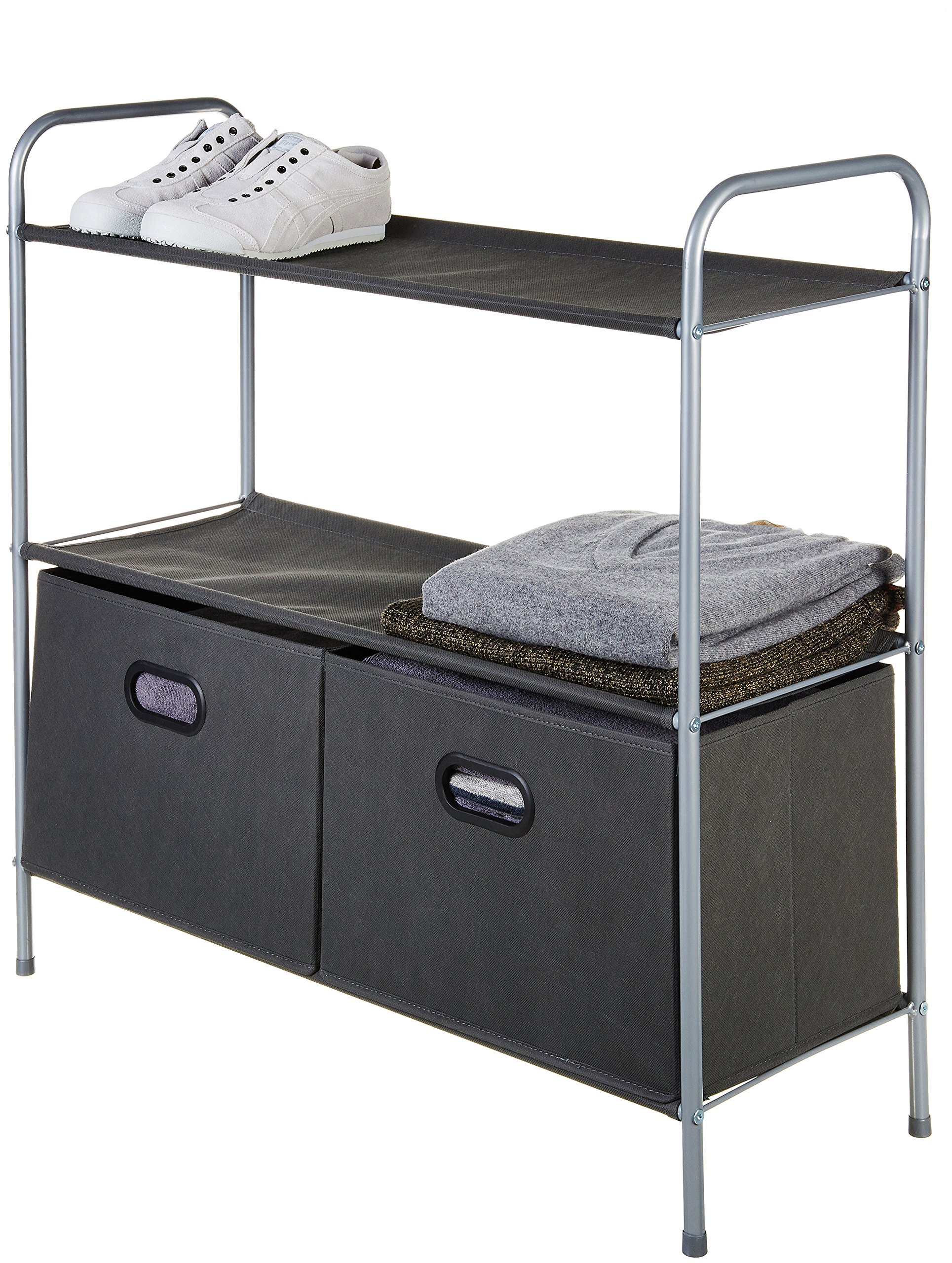 AmazonBasics Closet Storage Organizer with Bins 840569100564 eBay