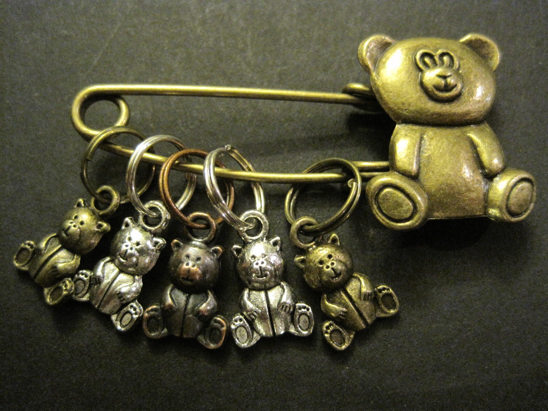 Teddy Bears - Assorted Knitting Stitch Markers