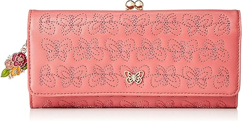 Amazon アナスイ 外口金長財布 エターナルバタフライ ピンク Anna Sui アナスイ 財布