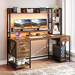 YITAHOME Computer Desk with Drawers & Power