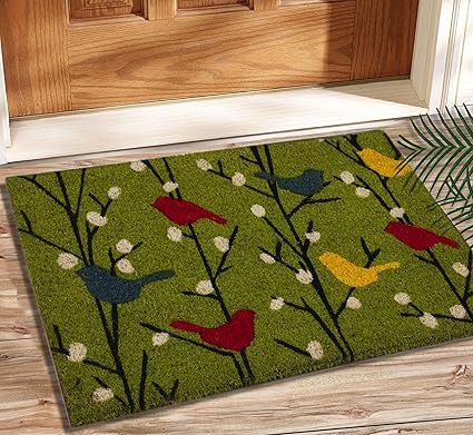 Saral home 100% coir made heavy duty anti slip door mat. Size 40x 60 cm