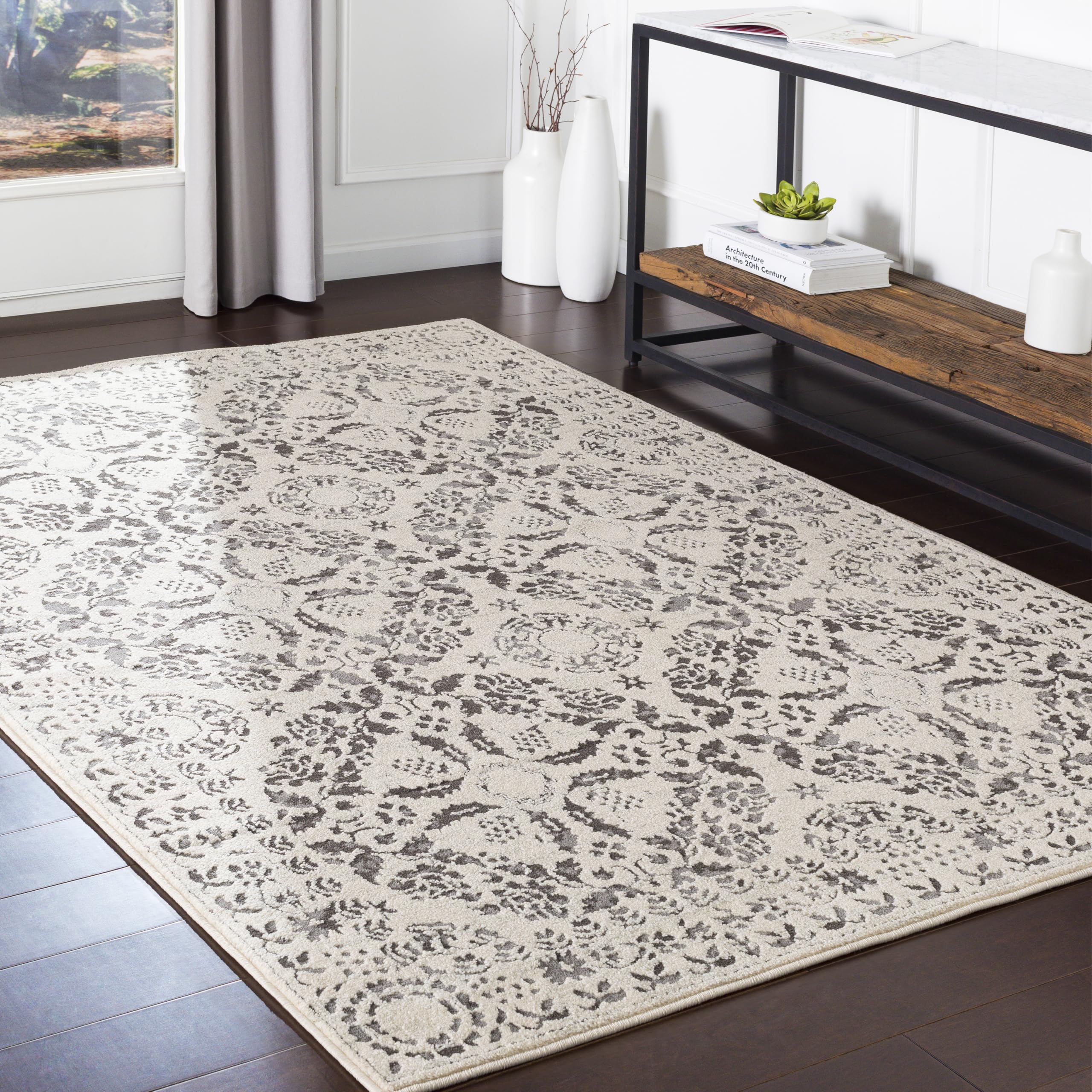 Livabliss Circe Vintage Area Rug,12' x 15', Medium Gray Image