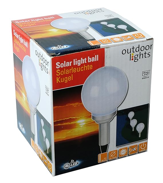 Kugel Solarlampe Gartenlampe Außenlampe ' Ø = 15cm '