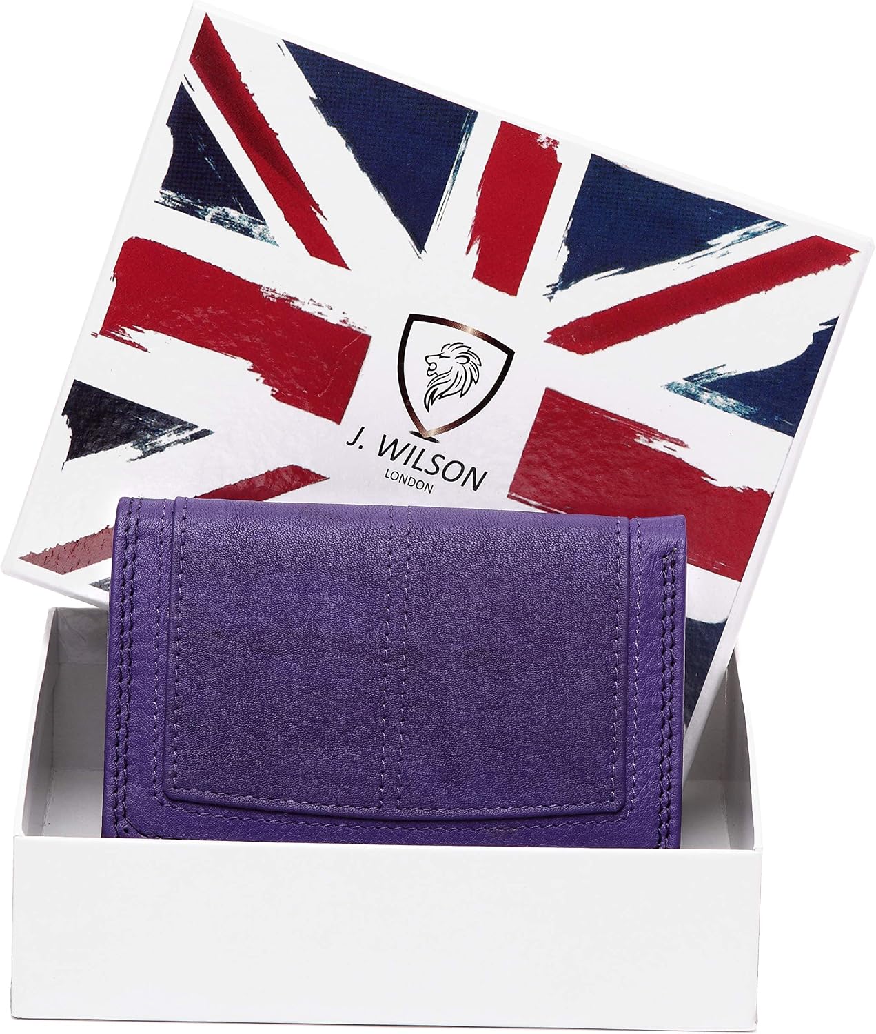 Ladies Rfid Protection Real Leather Purse Card Women Wallet Zip Coin Pocket - Image 3