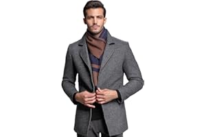 RIONA Men's Winter Cashmere Feel Australian Wool Soft Warm Knitted Scarf
