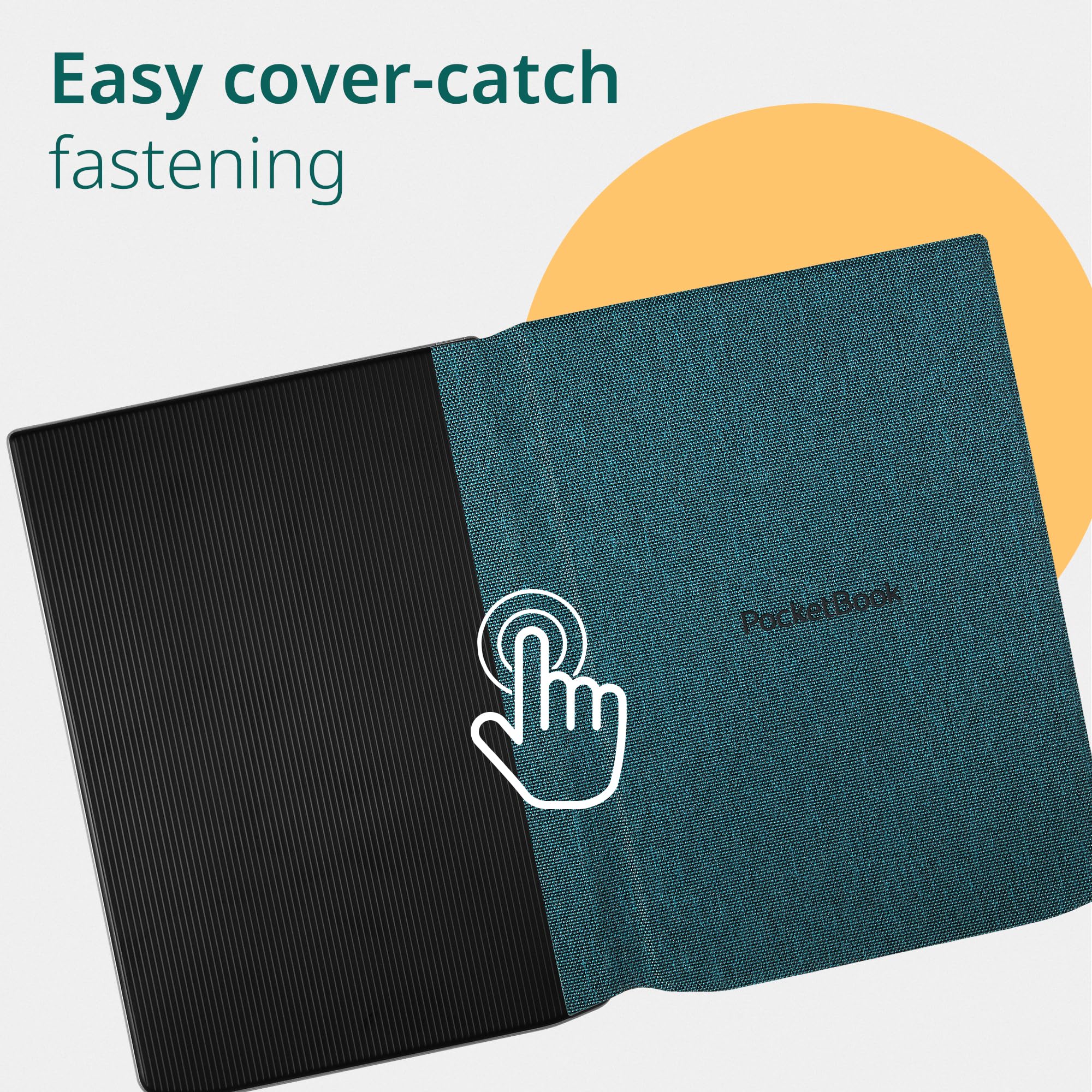 PocketBook E-Reader Cover for InkPad 4 & InkPad Color 2 | Flip Cover with Smart Sleep Function | Durable Protection | Lightweight Covers Perfect for Travel | E-Book Reader Case in Sea Green