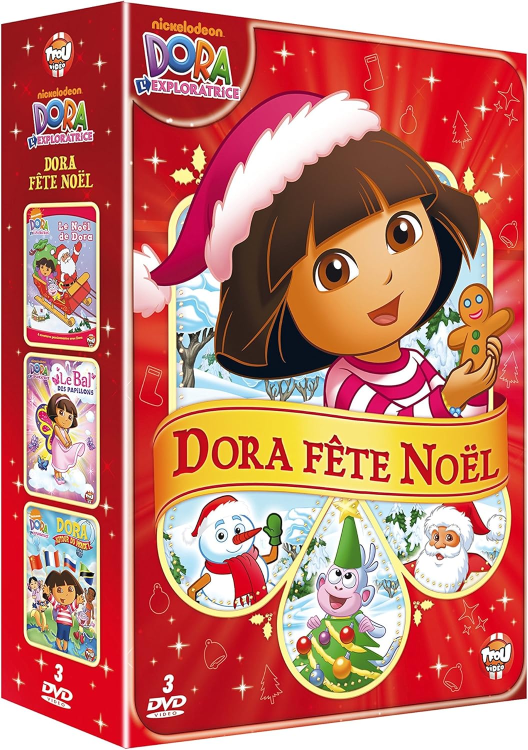 Dora L Exploratrice Le Noel De Dora l'exploratrice-Coffret fête Noël Bal des Papillons + Dora Autour du