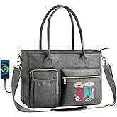 FUZVOL Nurse Bag - Large 17'' Tote for Work & Nursing School Essentials