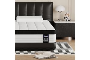 LETMOON King Size Mattress, 12 Inch Hybrid King Mattress in a Box, Medium Firm Mattress with Memory Foam and Pocket Springs, 3 Coils Strong Edge Support, Pressure Relief, Medium Firm