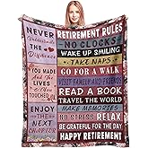 Spwasplo Retirement Gift for Woman 2026 Blanket 60"x50" - Retirement Gifts for Women Coworkers Nurse Teacher - Retired Gifts for Women - Gift Ideas for Retirement - Happy Retirement Decorations
