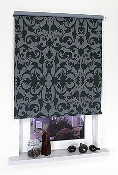Liedeco® Rollo, Fenster Rollo, Kettenzug-Rollo / 202 x 180 cm (Breite x Höhe), Ornament / Stoff mit Dekor, Verdunkelnd, Abdun