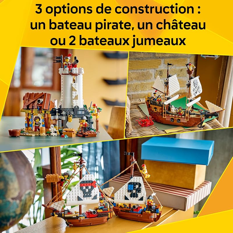 Creator 3-en-1 Bateau Pirate Mythique 31387