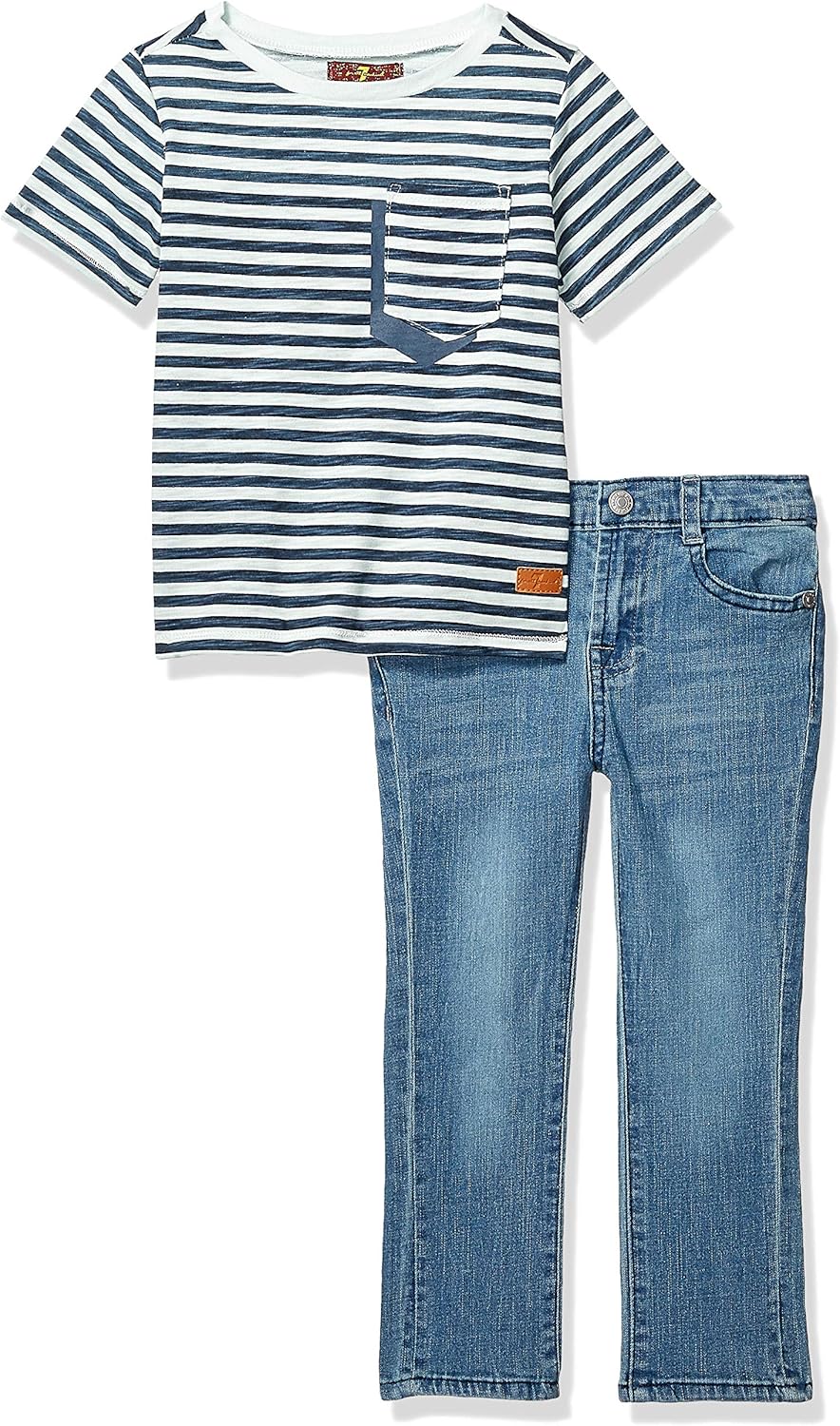 7 for all mankind striped jeans